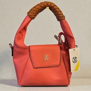 NWT Christian Lacroix‎ Cora Top Handle Hobo Crossbody in Coral